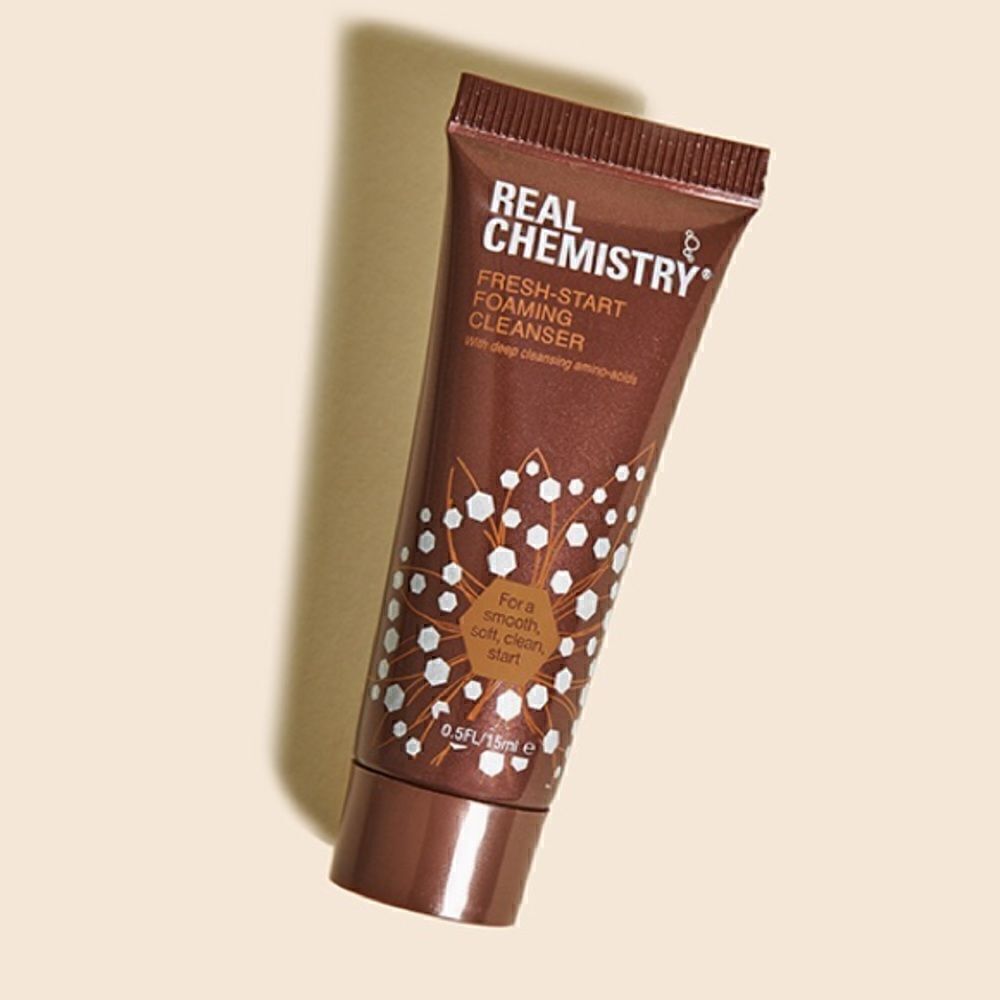 5/$15 SALE NEW REAL CHEMISTRY Fresh-Start Foaming Cleanser 15ml